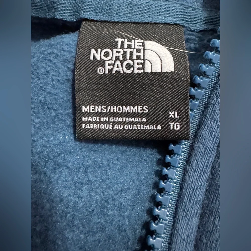 The North Face Teal Full-Zip Hoodie size xl